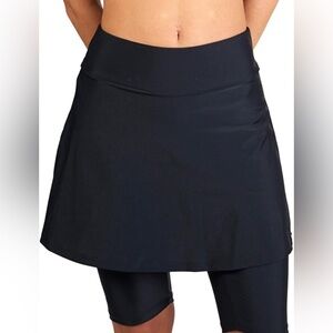 NEW Womans 1X Swimwear skort black